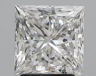 2.52ct F SI2 Rare Carat Ideal Cut Princess Diamond