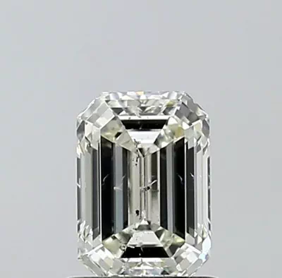 1.01ct J SI2 Rare Carat Ideal Cut Emerald Diamond