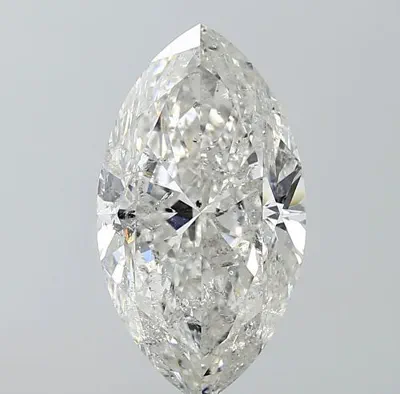 5.01ct F SI2 Rare Carat Ideal Cut Marquise Diamond