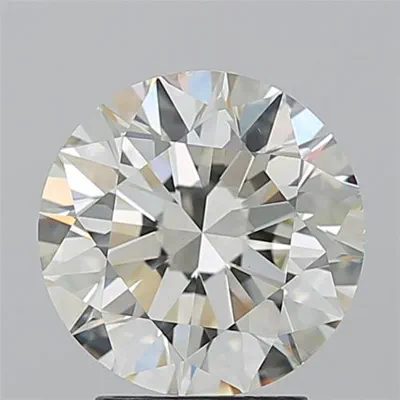 3.02ct J VS2 Rare Carat Ideal Cut Round Diamond