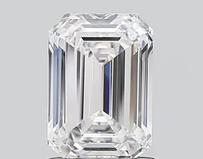 8.07ct H SI1 Rare Carat Ideal Cut Emerald Lab Grown Diamond