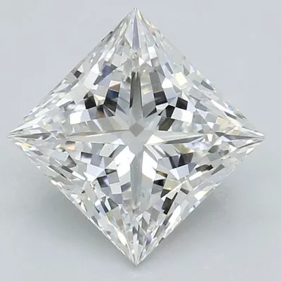 1.29ct F VS1 Rare Carat Ideal Cut Princess Lab Grown Diamond
