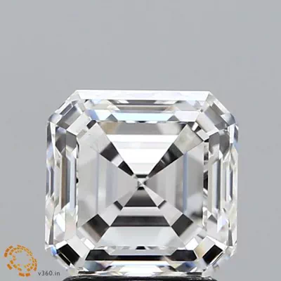 2.23ct F VS1 Very Good Cut Asscher Lab Grown Diamond