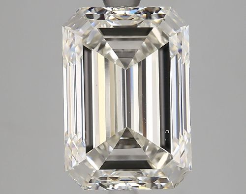 5.10ct H VS2 Rare Carat Ideal Cut Emerald Lab Grown Diamond