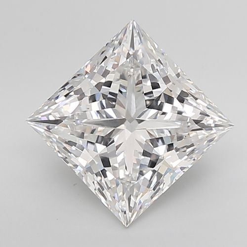 6.07ct F VS1 Rare Carat Ideal Cut Princess Lab Grown Diamond