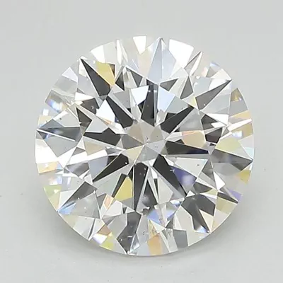 2.42ct D SI1 Rare Carat Ideal Cut Round Lab Grown Diamond