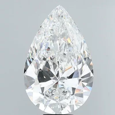 12.07ct F VVS2 Rare Carat Ideal Cut Pear Lab Grown Diamond
