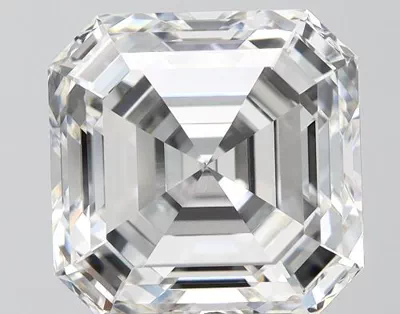 7.55ct F VVS2 Rare Carat Ideal Cut Asscher Lab Grown Diamond