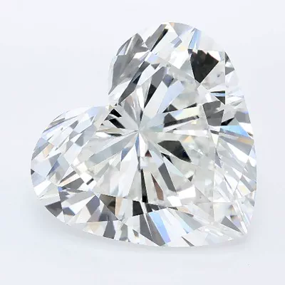 7.07ct F VVS2 Rare Carat Ideal Cut Heart Lab Grown Diamond