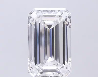 11.67ct F VVS2 Rare Carat Ideal Cut Emerald Lab Grown Diamond