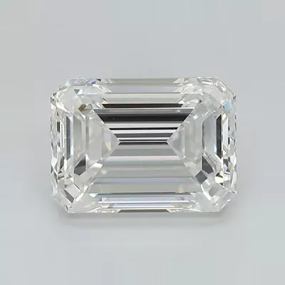 20.25ct F VVS2 Rare Carat Ideal Cut Emerald Lab Grown Diamond