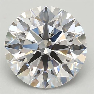 2.72ct H IF Rare Carat Ideal Cut Round Lab Grown Diamond