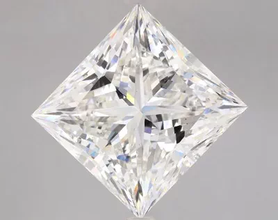9.05ct F VS2 Rare Carat Ideal Cut Princess Lab Grown Diamond