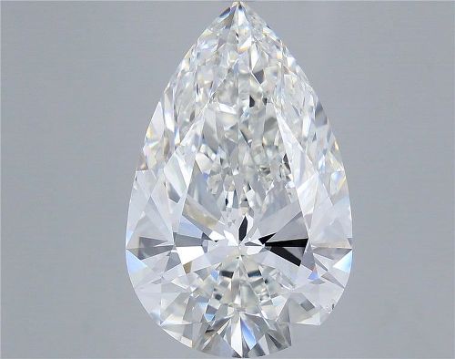 10.01ct F VS2 Rare Carat Ideal Cut Pear Lab Grown Diamond