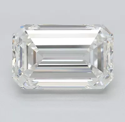 15.53ct F VVS2 Rare Carat Ideal Cut Emerald Lab Grown Diamond
