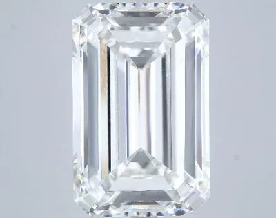 15.02ct F VVS2 Rare Carat Ideal Cut Emerald Lab Grown Diamond