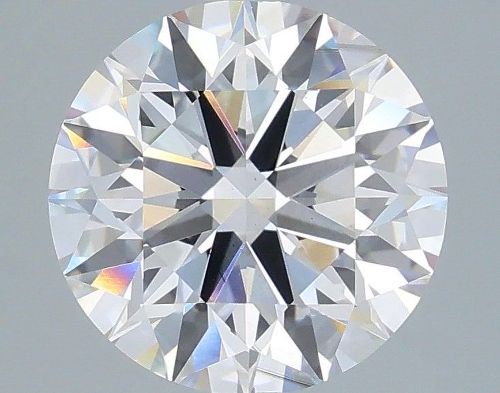 3.02ct F SI1 Rare Carat Ideal Cut Round Lab Grown Diamond
