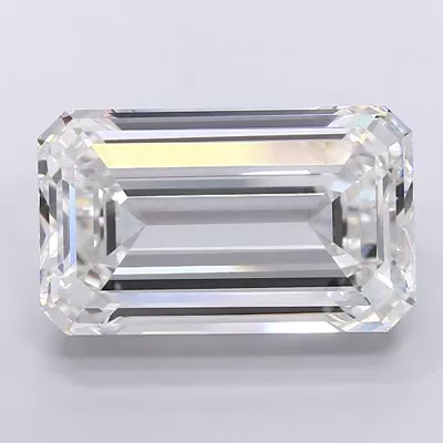 17.04ct F VVS1 Rare Carat Ideal Cut Emerald Lab Grown Diamond