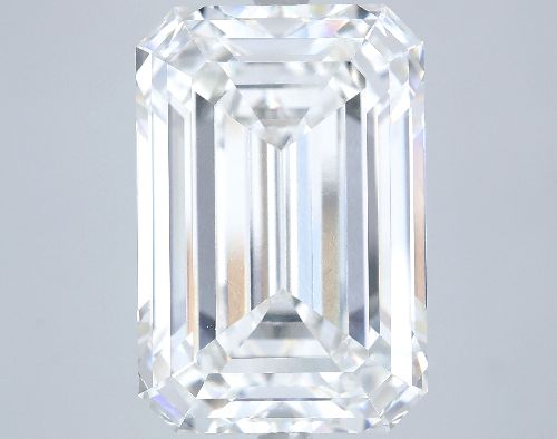 14.57ct F VVS2 Rare Carat Ideal Cut Emerald Lab Grown Diamond