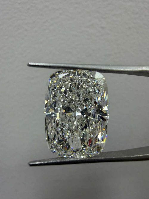 15.05ct E VS1 Rare Carat Ideal Cut Cushion Lab Grown Diamond