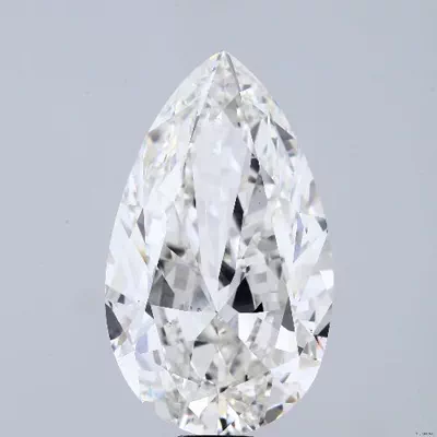 25.48ct G VS1 Rare Carat Ideal Cut Pear Lab Grown Diamond