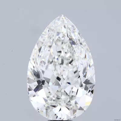 20.03ct G VS1 Rare Carat Ideal Cut Pear Lab Grown Diamond