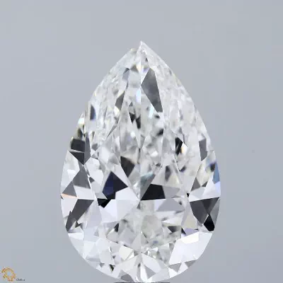 20.11ct F VVS2 Very Good Cut Pear Lab Grown Diamond