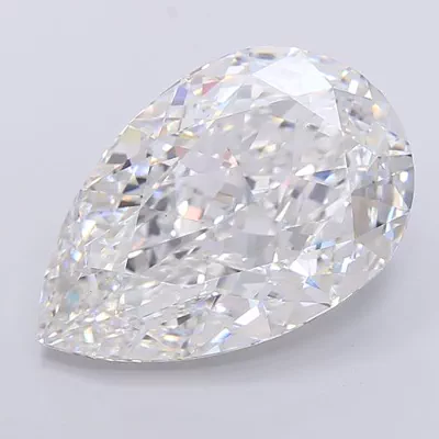21.39ct F VS1 Rare Carat Ideal Cut Pear Lab Grown Diamond