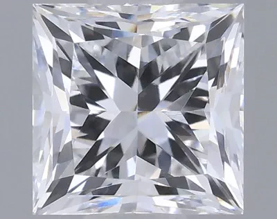 0.80ct D VVS2 Good Cut Princess Lab Grown Diamond