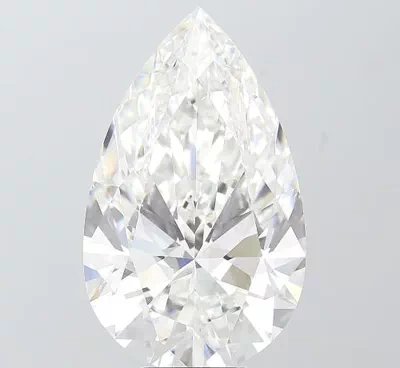 10.08ct F VVS2 Rare Carat Ideal Cut Pear Lab Grown Diamond