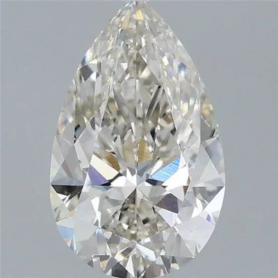 2.01ct H VS1 Rare Carat Ideal Cut Pear Lab Grown Diamond