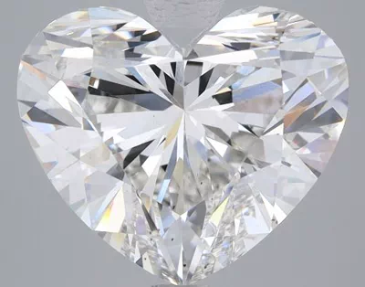 5.07ct F VS2 Rare Carat Ideal Cut Heart Lab Grown Diamond