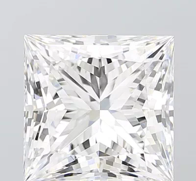 5.26ct F VS1 Rare Carat Ideal Cut Princess Lab Grown Diamond