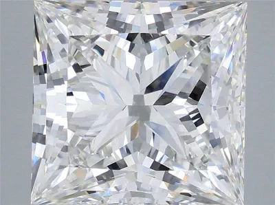 10.12ct F VVS2 Rare Carat Ideal Cut Princess Lab Grown Diamond