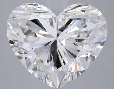 6.08ct F VS1 Rare Carat Ideal Cut Heart Lab Grown Diamond