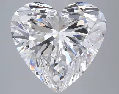 7.86ct F VS2 Rare Carat Ideal Cut Heart Lab Grown Diamond