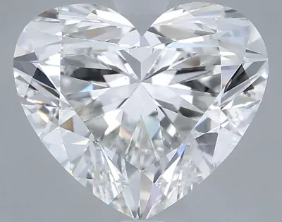 4.28ct F VS1 Rare Carat Ideal Cut Heart Lab Grown Diamond