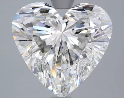 5.08ct F VS2 Rare Carat Ideal Cut Heart Lab Grown Diamond