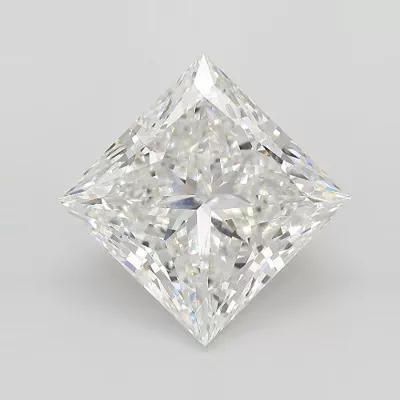 9.05ct F VVS2 Very Good Cut Princess Lab Grown Diamond