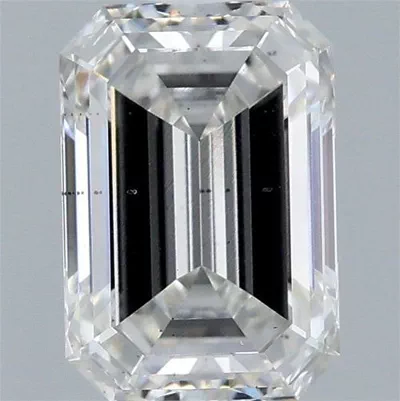 2.04ct G SI1 Rare Carat Ideal Cut Emerald Lab Grown Diamond