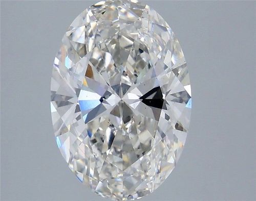4.01ct H VS2 Rare Carat Ideal Cut Oval Lab Grown Diamond