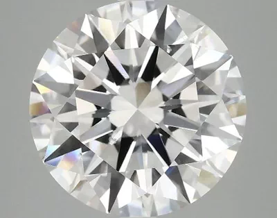 5.03ct F SI1 Rare Carat Ideal Cut Round Lab Grown Diamond