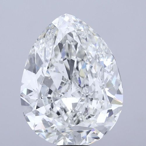 20.08ct G VS2 Rare Carat Ideal Cut Pear Lab Grown Diamond