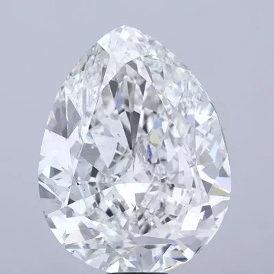 20.08ct G VS2 Rare Carat Ideal Cut Pear Lab Grown Diamond
