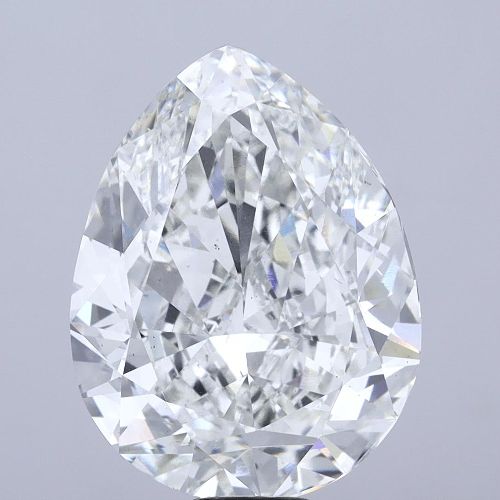 20.08ct G VS2 Rare Carat Ideal Cut Pear Lab Grown Diamond