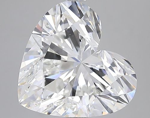 7.08ct F VS1 Rare Carat Ideal Cut Heart Lab Grown Diamond