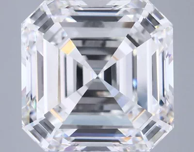 6.62ct E VVS2 Very Good Cut Asscher Lab Grown Diamond