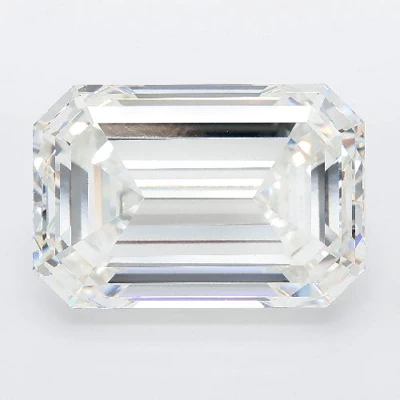 18.52ct F VVS2 Rare Carat Ideal Cut Emerald Lab Grown Diamond
