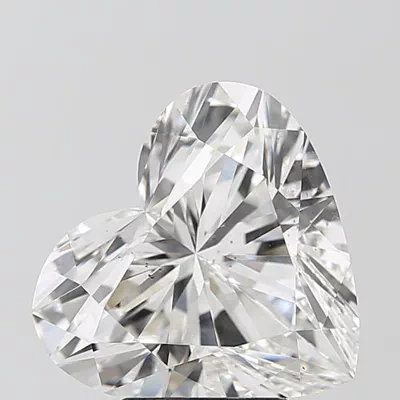 5.09ct F VS2 Rare Carat Ideal Cut Heart Lab Grown Diamond