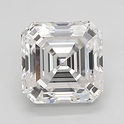 1.43ct F VS2 Rare Carat Ideal Cut Asscher Lab Grown Diamond